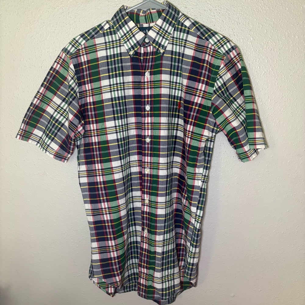 Ralph Lauren Multicolor Plaid Casual Button Down Shirt
